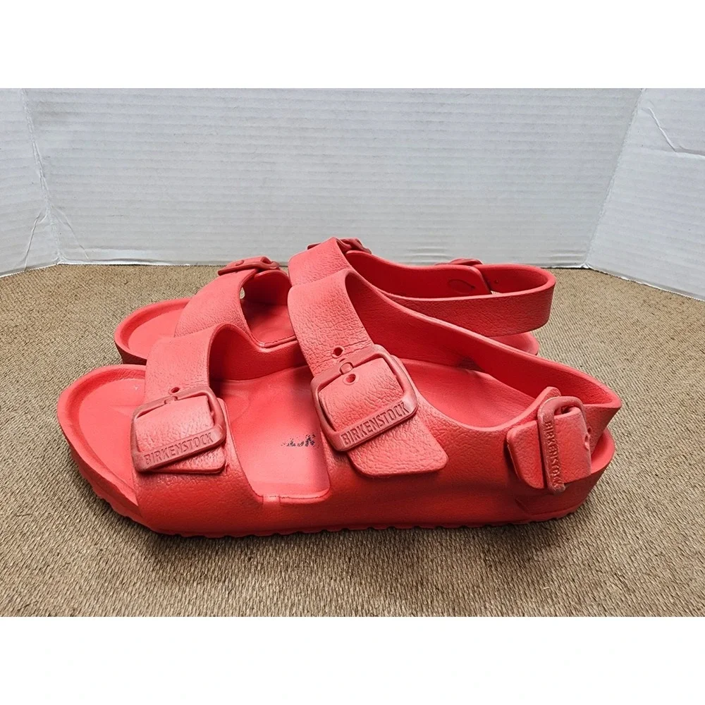 Birkenstock Milano EVA Kids Red Waterproof Backstrap Sandals Size 3